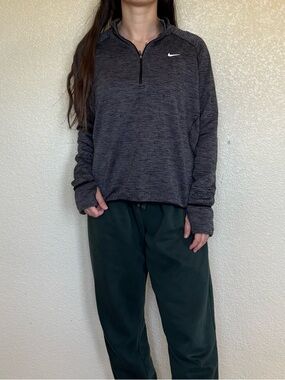 Nike grey quarter zip